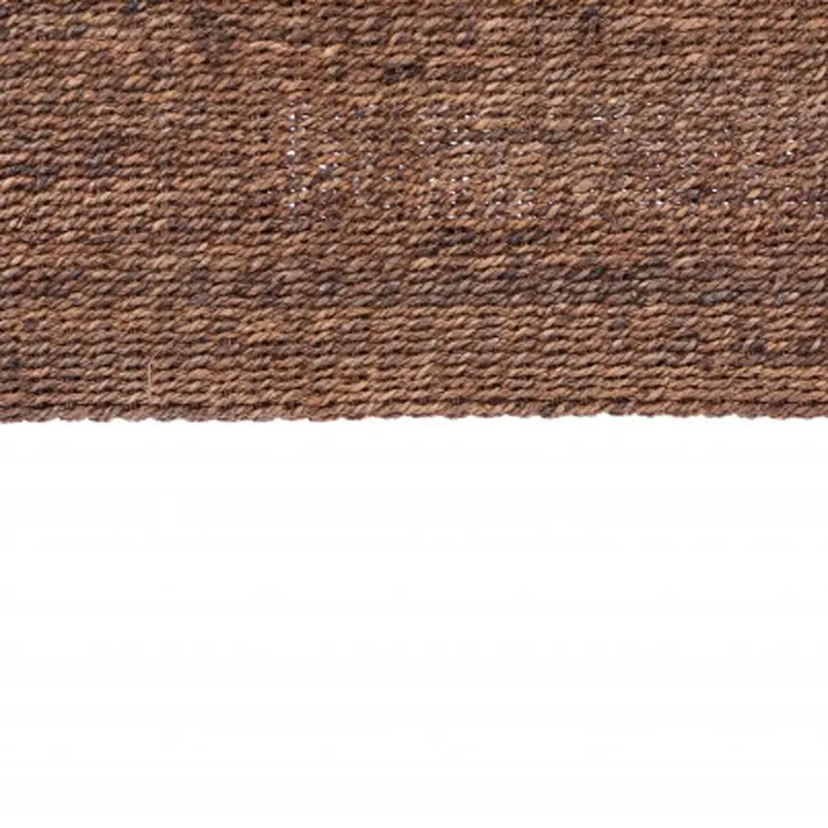 Brown Natural and Rustic Woven Banana Leaf Curved Queen Size Headboard