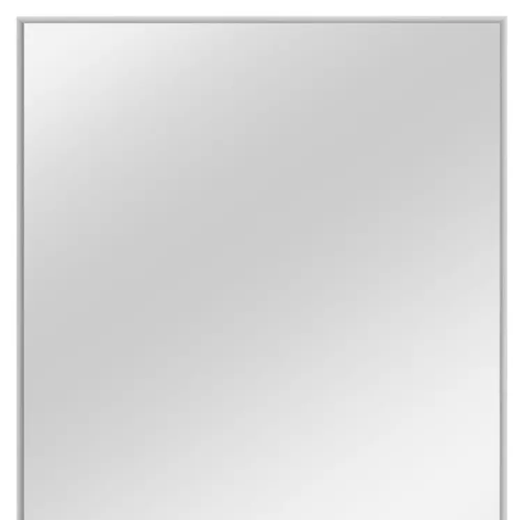 59" Silver Metal Framed Accent Mirror