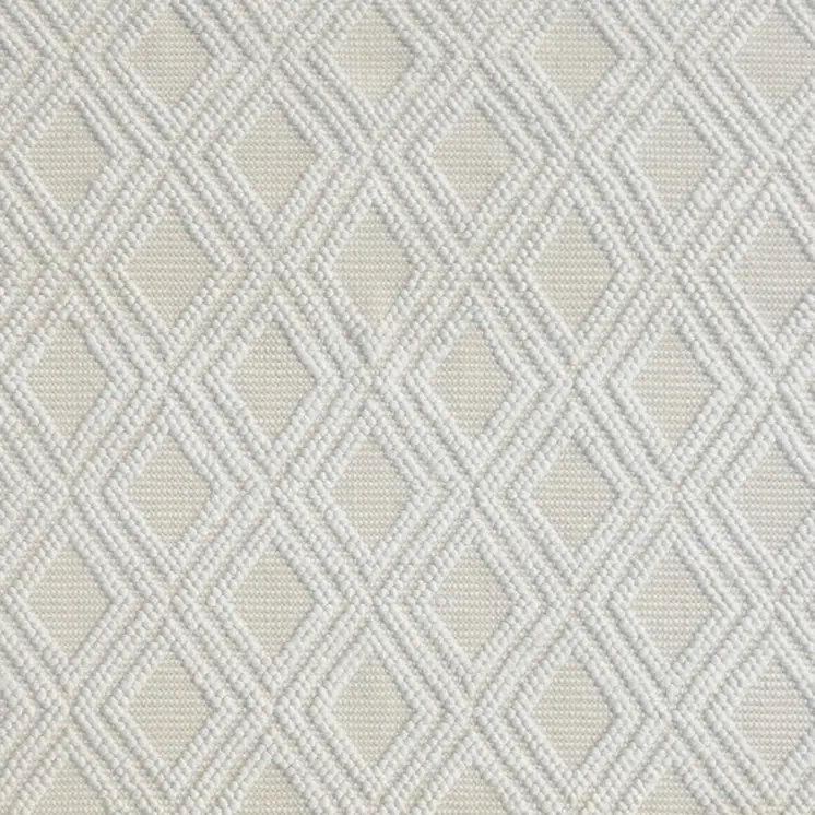 5' X 7' Ivory Geometric Handmade Area Rug