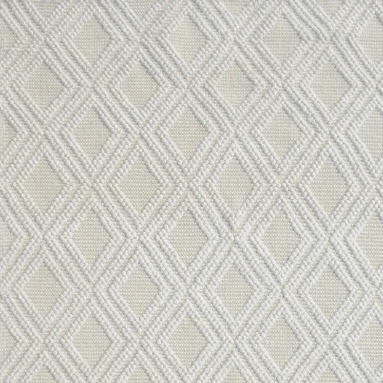 6' X 9' Ivory Geometric Handmade Area Rug