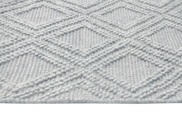 5' X 7' Gray Geometric Handmade Area Rug