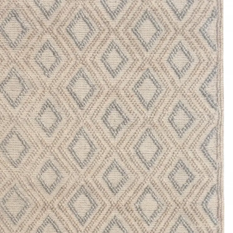5' X 7' Natural Geometric Handmade Area Rug