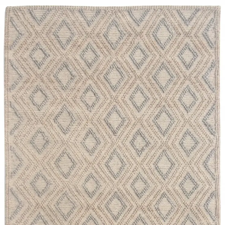 8' X 11' Natural Geometric Handmade Area Rug