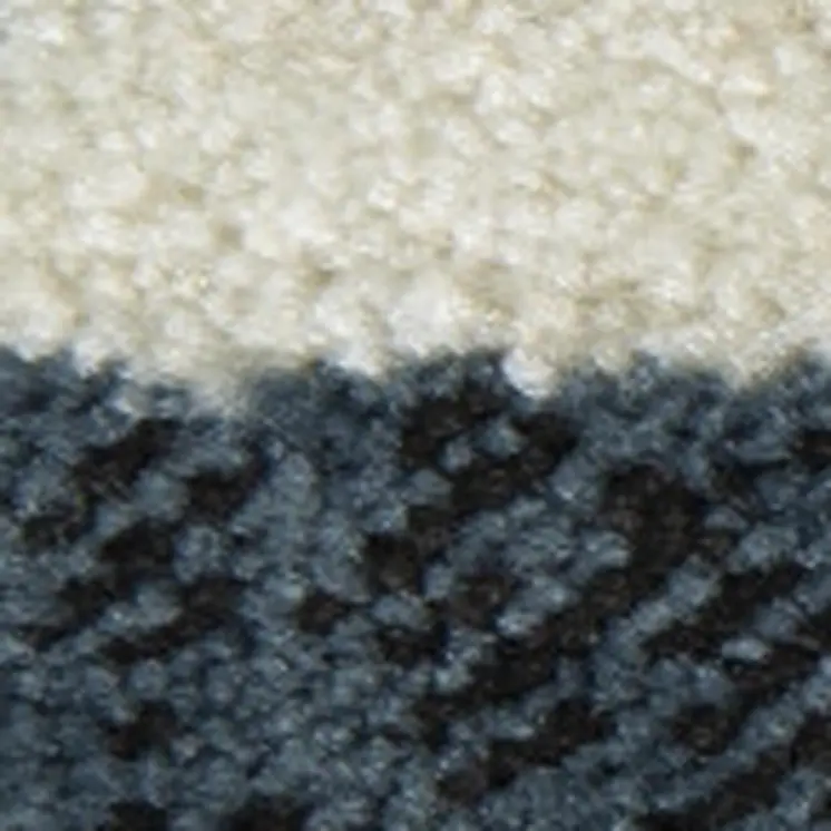 8' X 11' Blue Geometric Area Rug