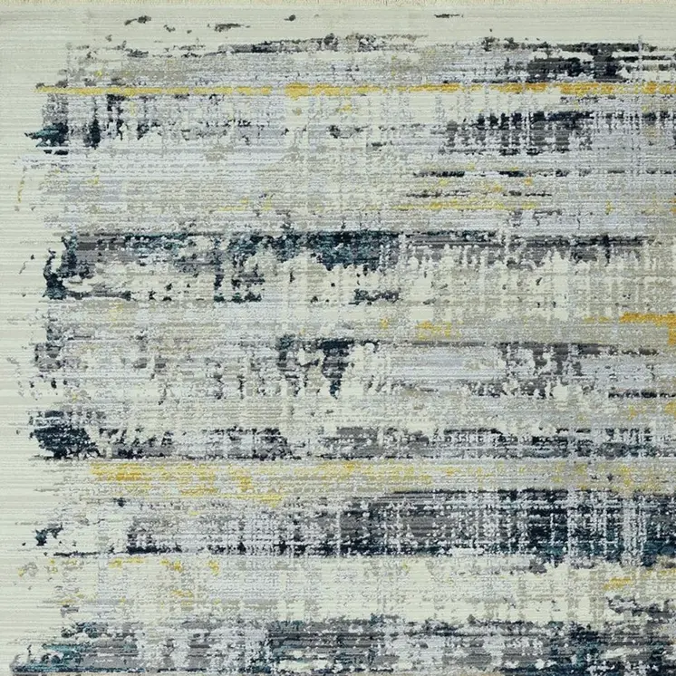 4' X 6' Blue Abstract Area Rug