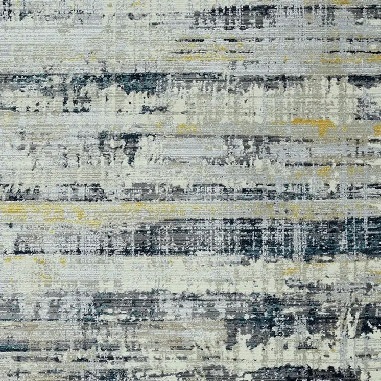 4' X 6' Blue Abstract Area Rug