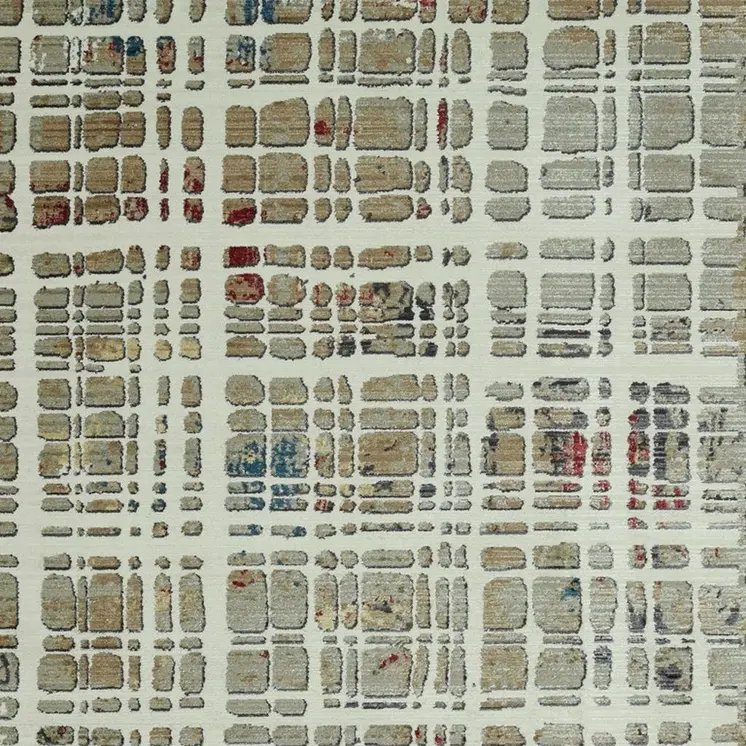 8' X 11' Ivory Abstract Area Rug