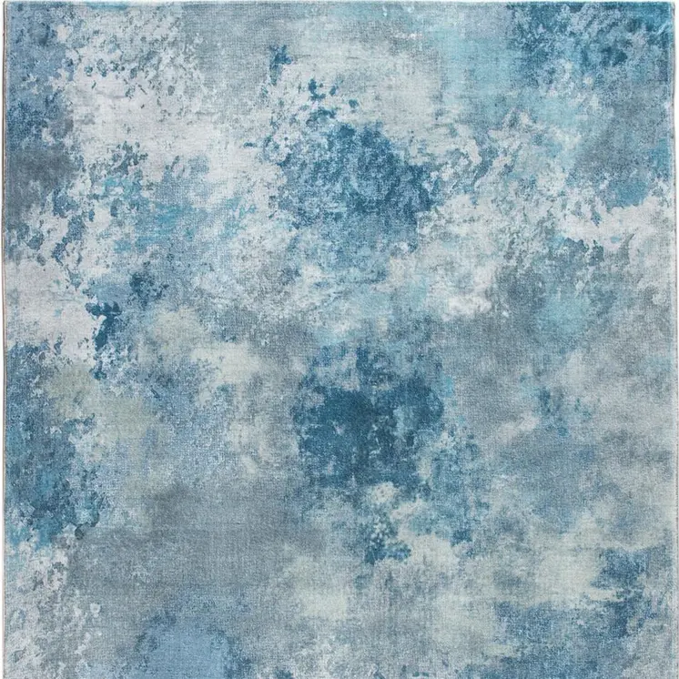 6' X 9' Blue Abstract Area Rug