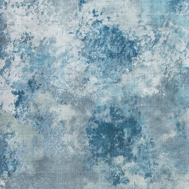 8' X 10' Blue Abstract Area Rug