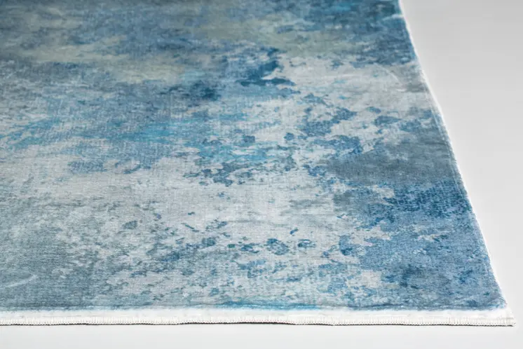 8' X 10' Blue Abstract Area Rug