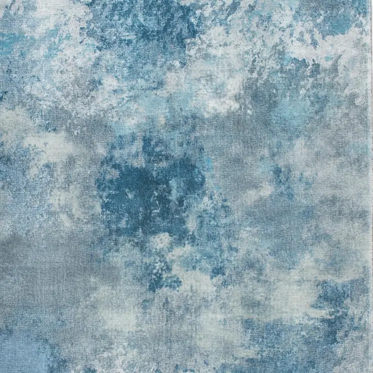 8' X 10' Blue Abstract Area Rug