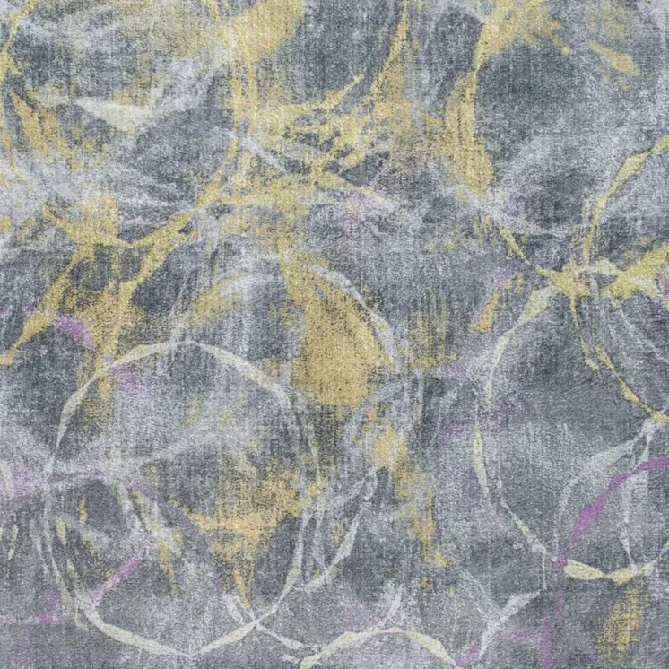 5' X 8' Gray Abstract Area Rug