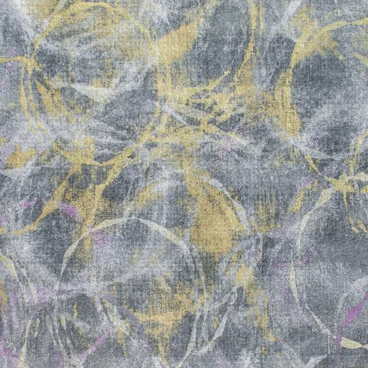6' X 9' Gray Abstract Area Rug