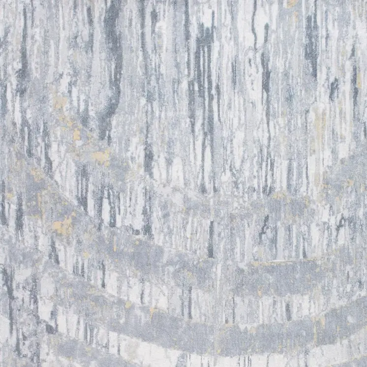 5' X 8' Gray Abstract Area Rug