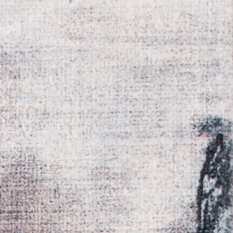 8' Sand Abstract Runner Rug