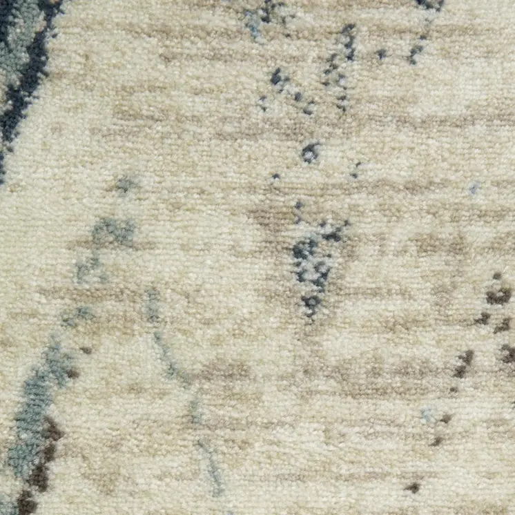 8' X 11' Ivory Chevron Area Rug