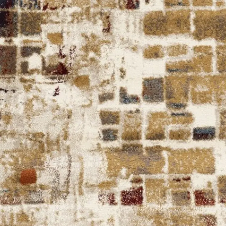 8' X 11' Natural Abstract Area Rug