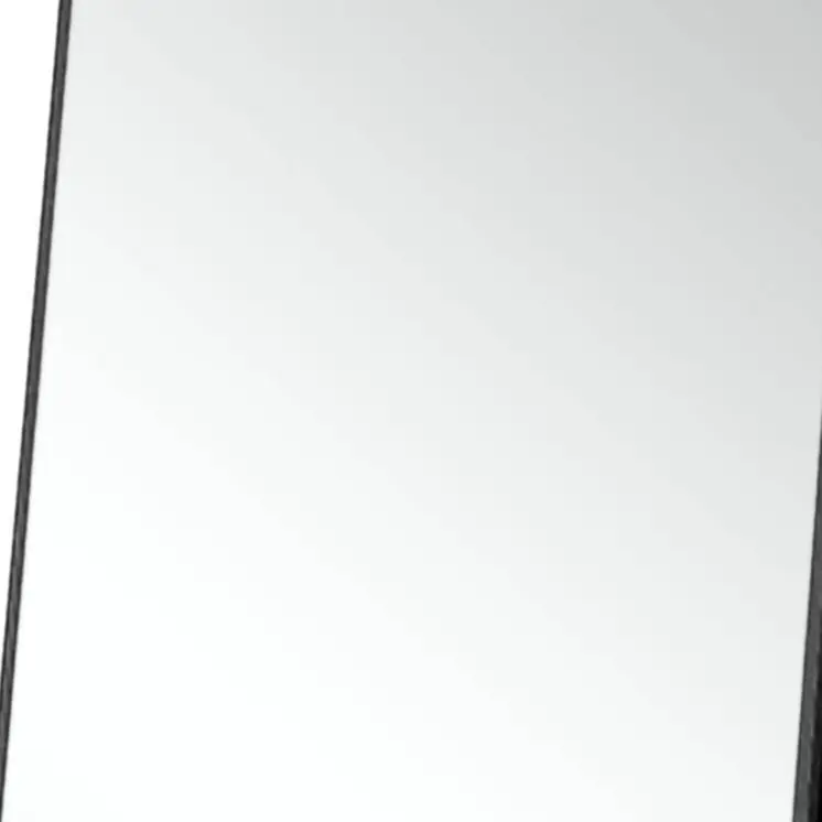 71" Black Metal Framed Leaning or Hanging Full Length Mirror
