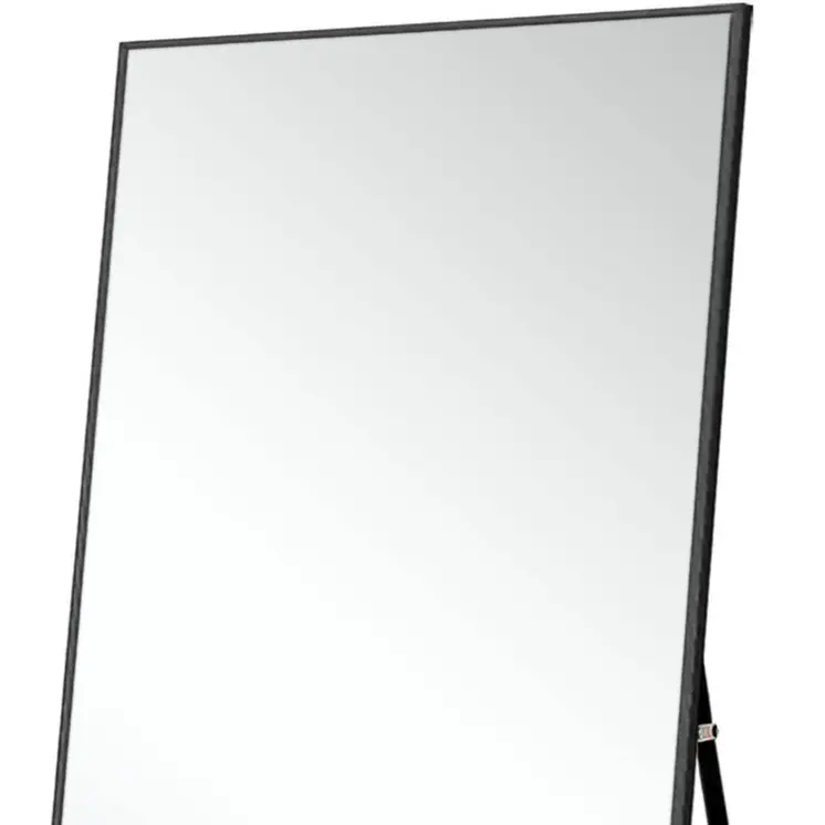 71" Black Metal Framed Leaning or Hanging Full Length Mirror