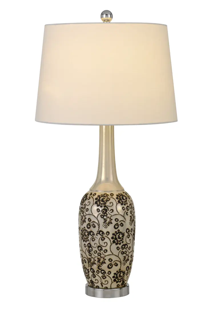Set Of Two 30" Silver Metal Two Light Bedside Table Lamps With White Globe Shade