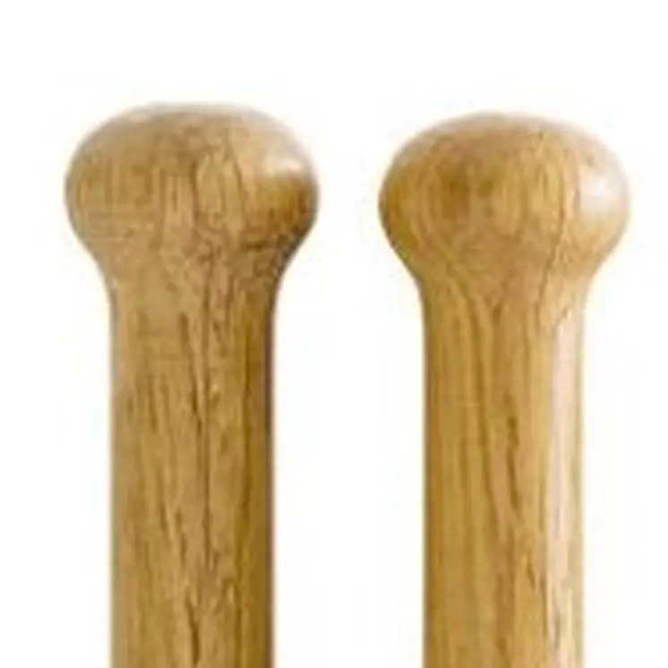 Set of Two Natural Solid Wood And Stainless Steel Salad Servers