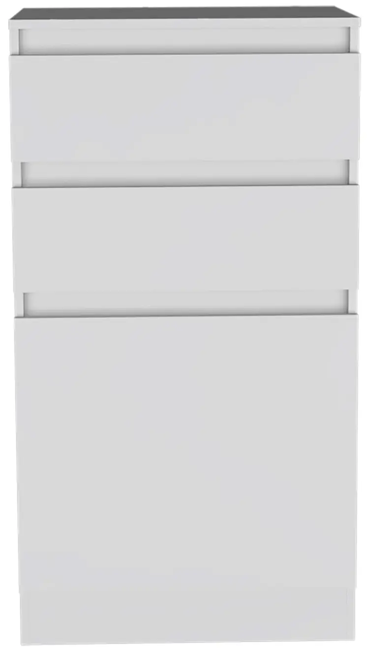 23" White Two Drawer Standard Chest