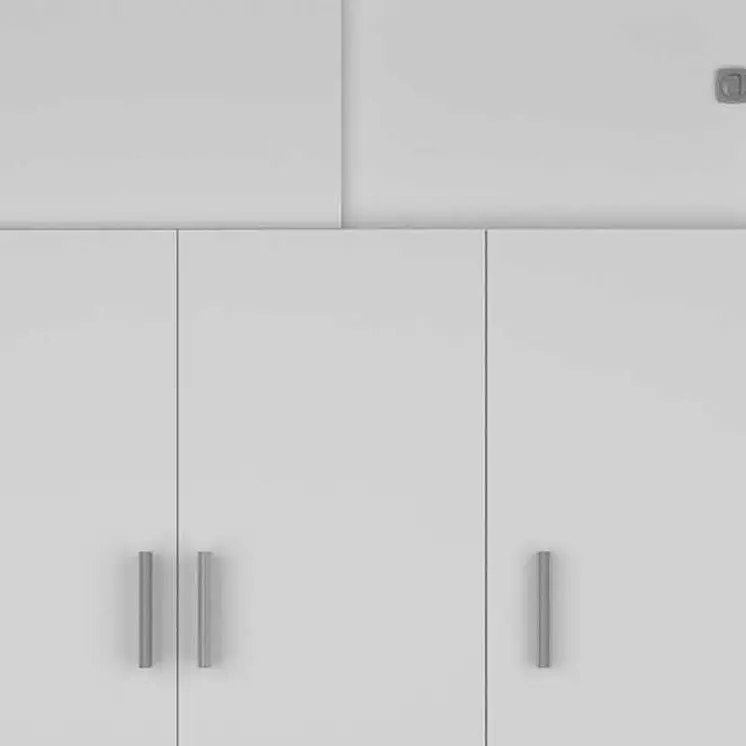 47" White Two Drawer Combo Dresser