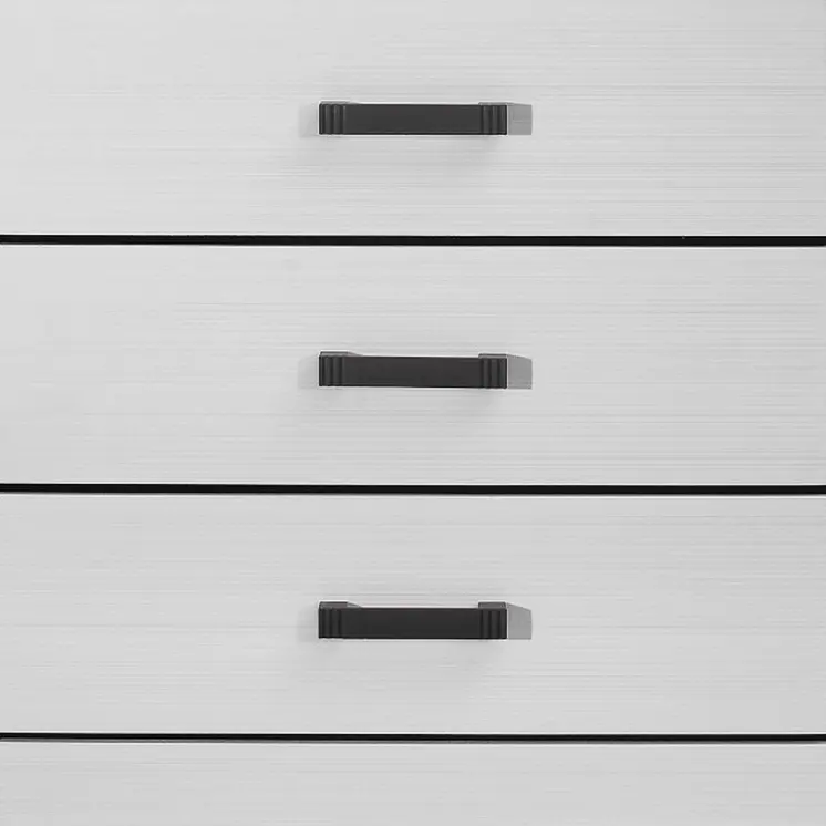31" White Wood Five Drawer Standard Chest