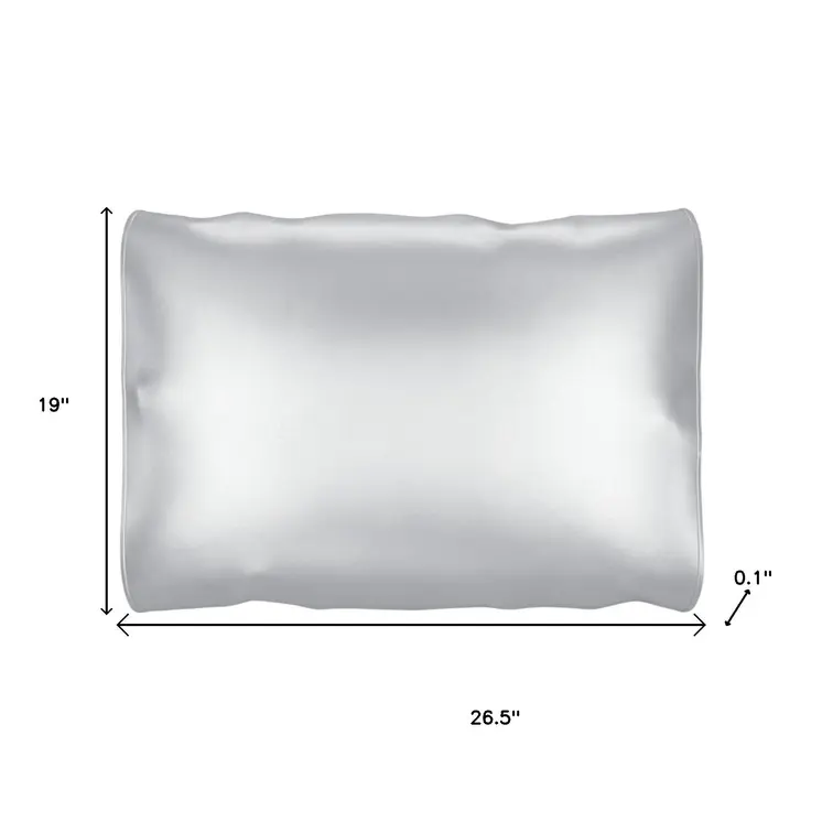 Silver Silk Open Ended Pillowcase