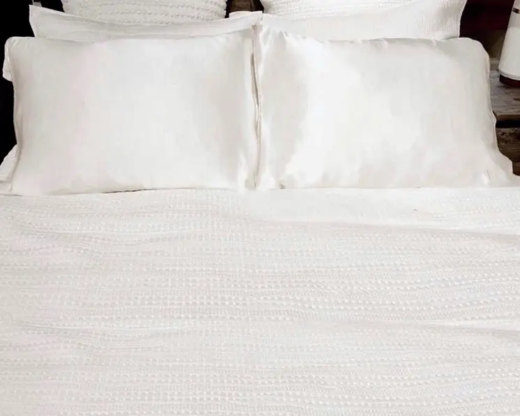 Ivory Silk Open Ended Pillowcase