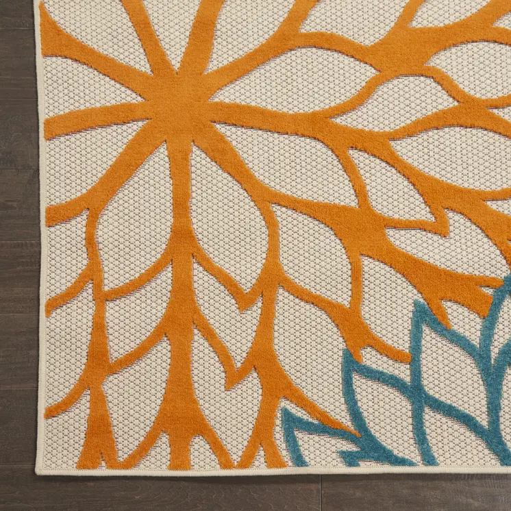 3' X 5' Green And Ivory Indoor Outdoor Area Rug