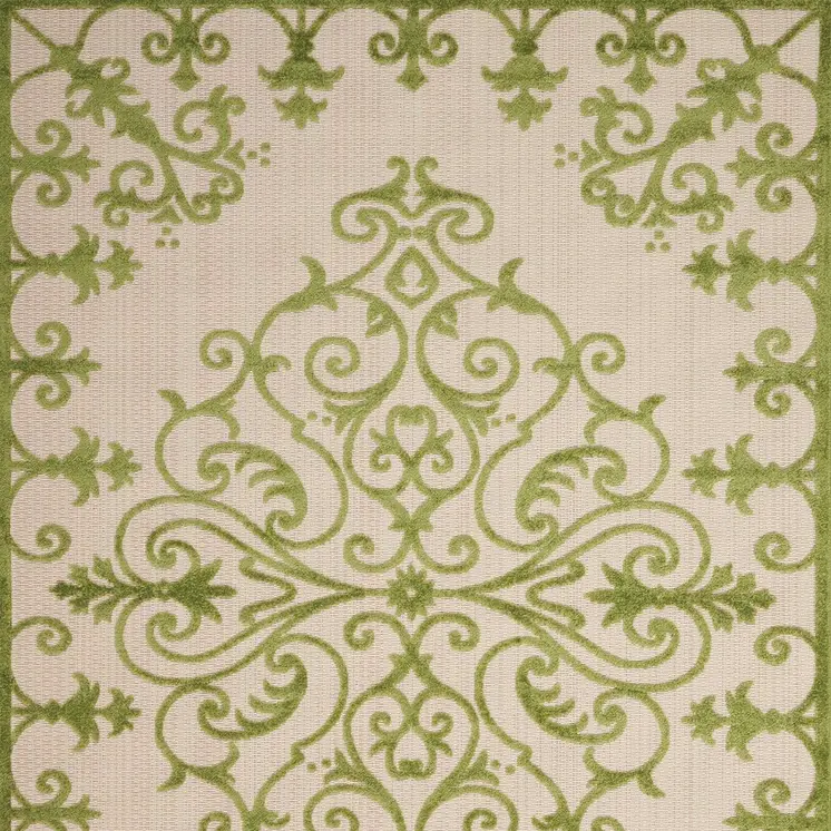10' X 13' Green Indoor Outdoor Area Rug