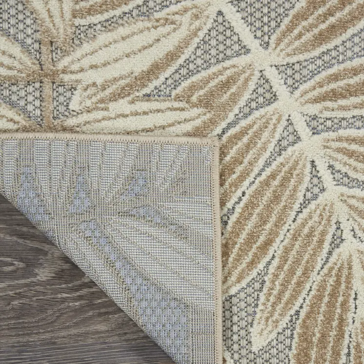 10' X 13' Gray And Ivory Indoor Outdoor Area Rug