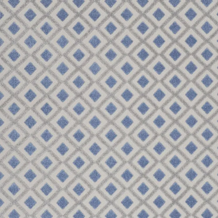 10' X 13' Blue And Gray Indoor Outdoor Area Rug