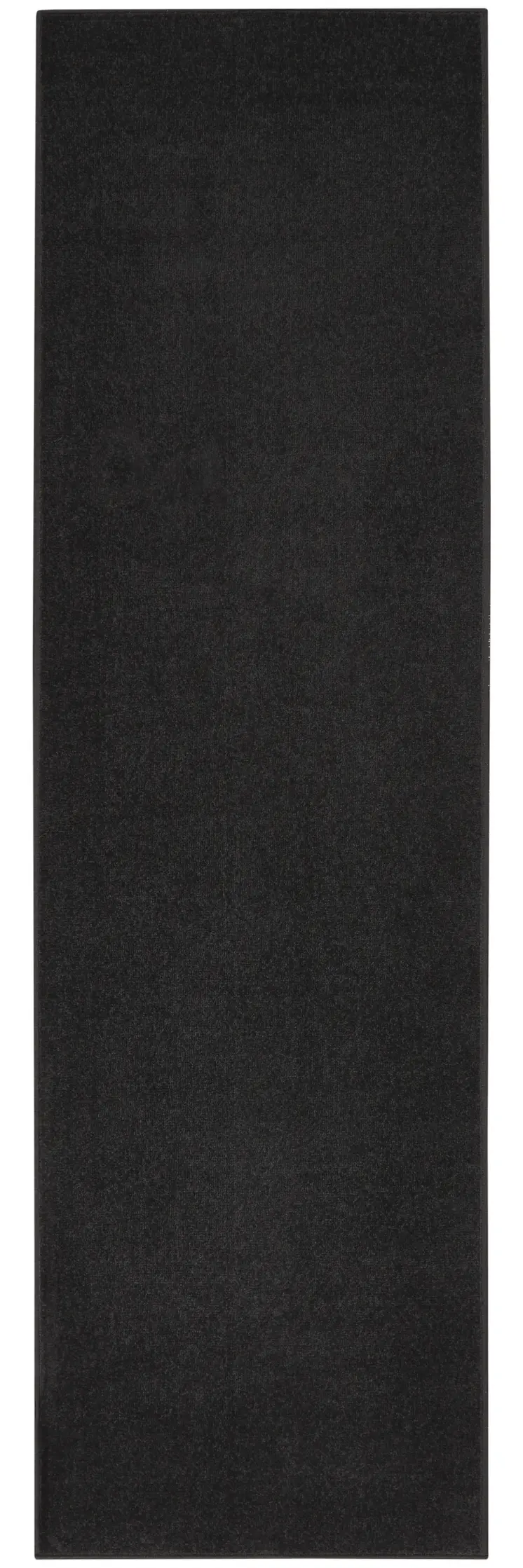 6' Black Indoor Outdoor Runner Rug