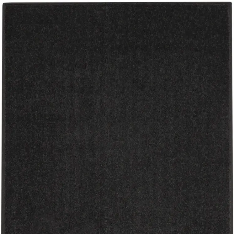 8' Black Indoor Outdoor Runner Rug