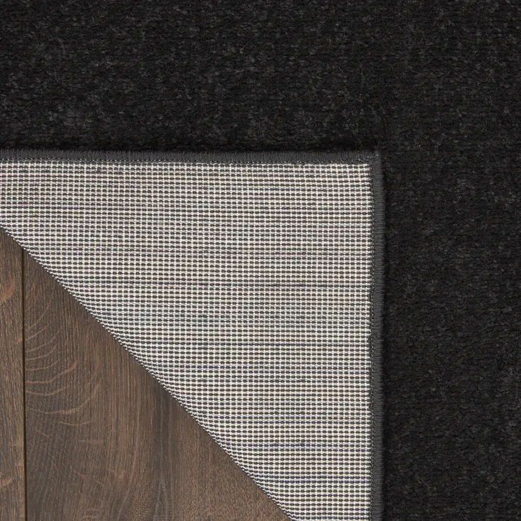 9' X 12' Black Stain Resistant Indoor Outdoor Area Rug