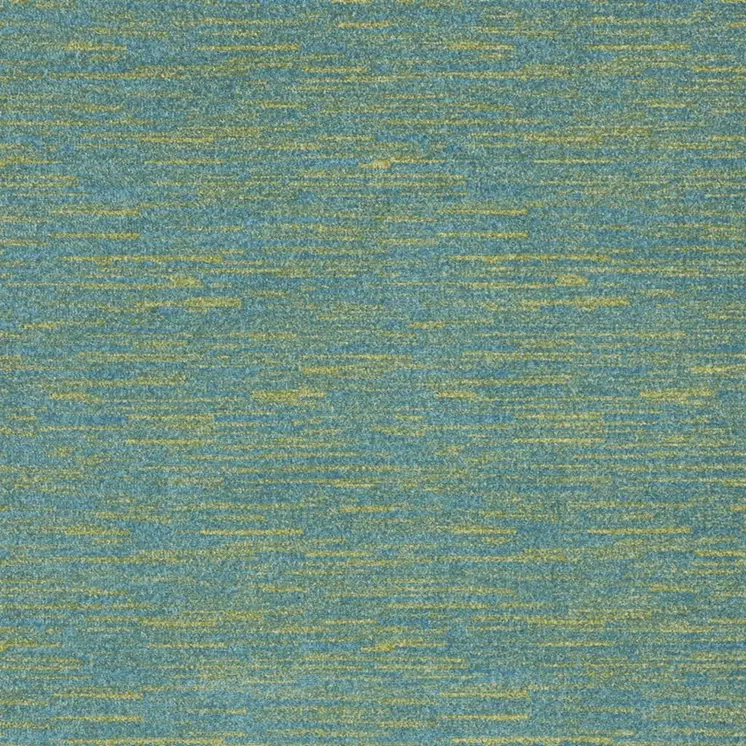 4' X 6' Blue And Green Indoor Outdoor Area Rug