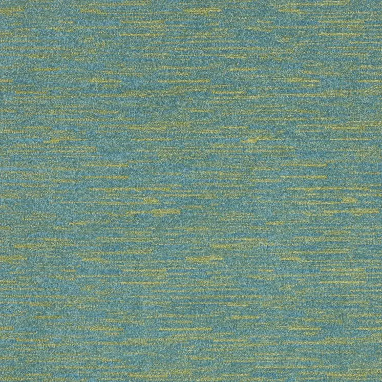 4' X 6' Blue And Green Indoor Outdoor Area Rug