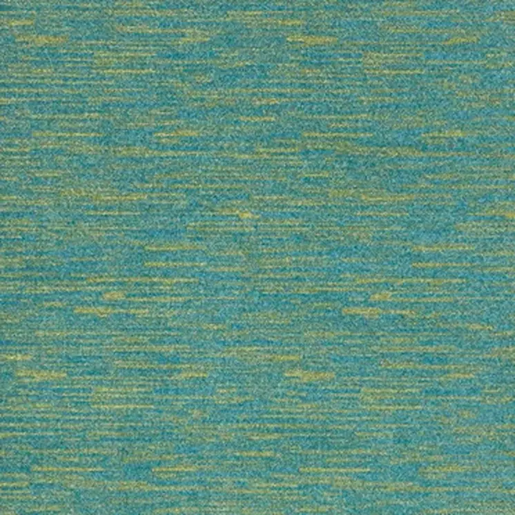 6' X 9' Blue And Green Indoor Outdoor Area Rug