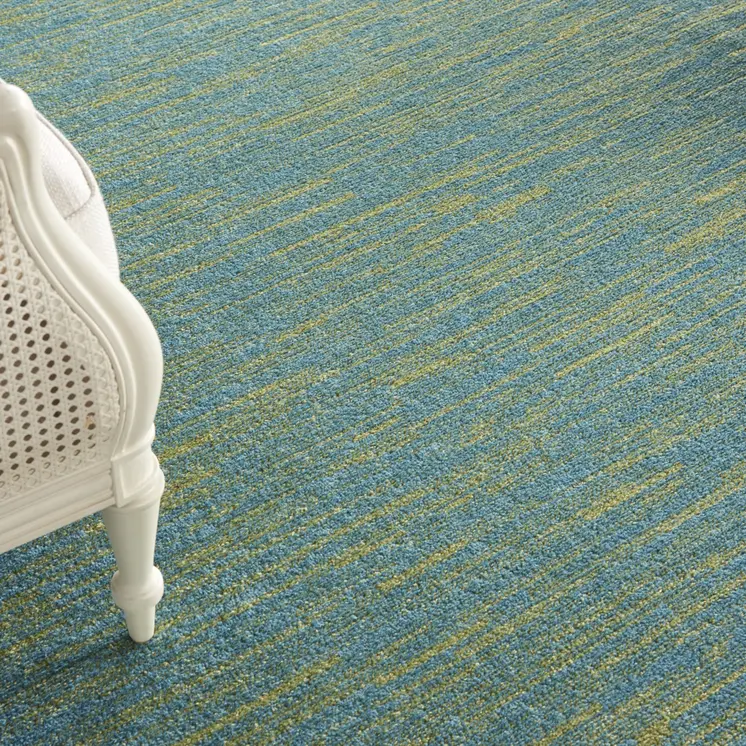 8' X 10' Blue And Green Indoor Outdoor Area Rug