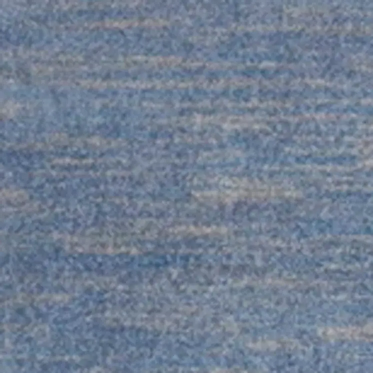 10' Blue And Gray Indoor Outdoor Runner Rug