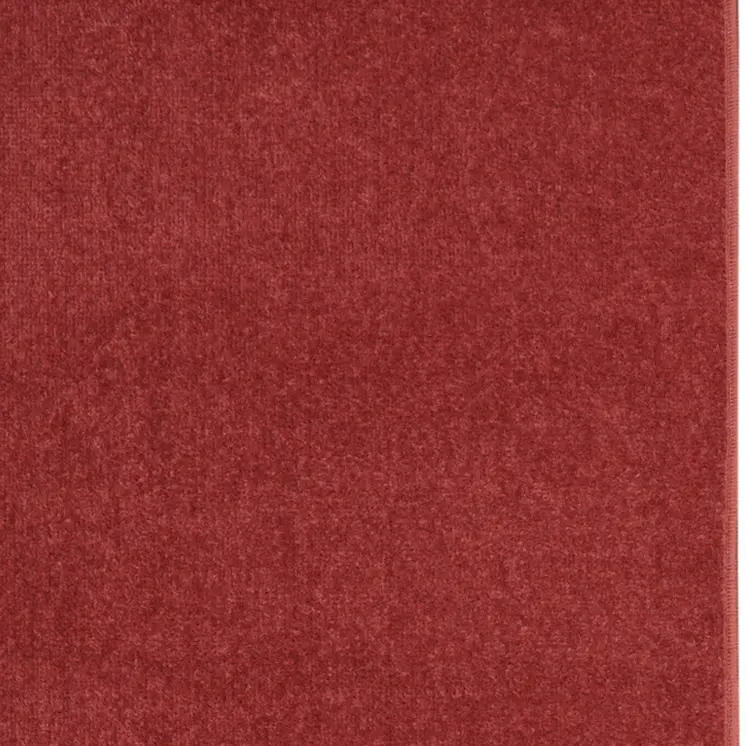 2' X 8' Brick Red Non Skid Indoor Outdoor Runner Rug