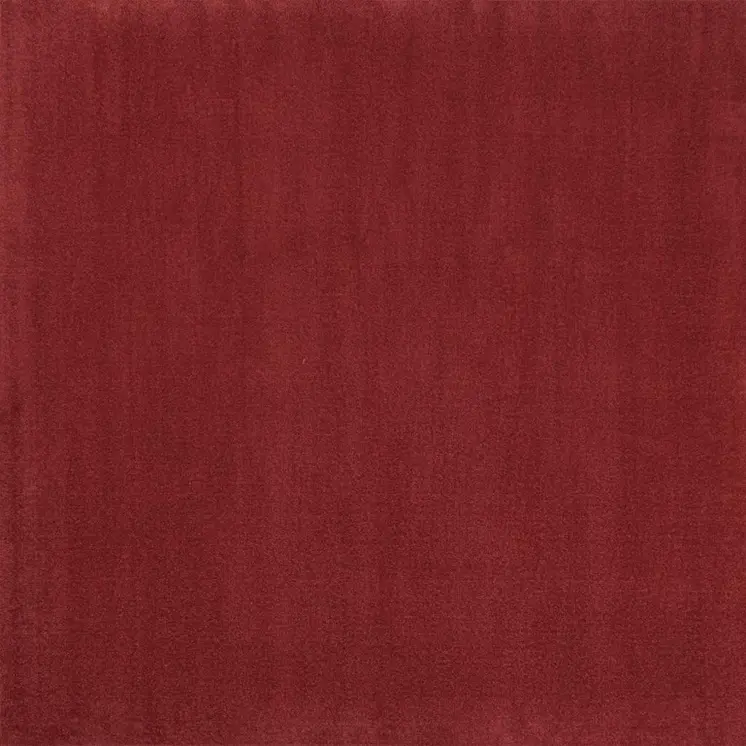 7' Brick Red Square Indoor Outdoor Area Rug