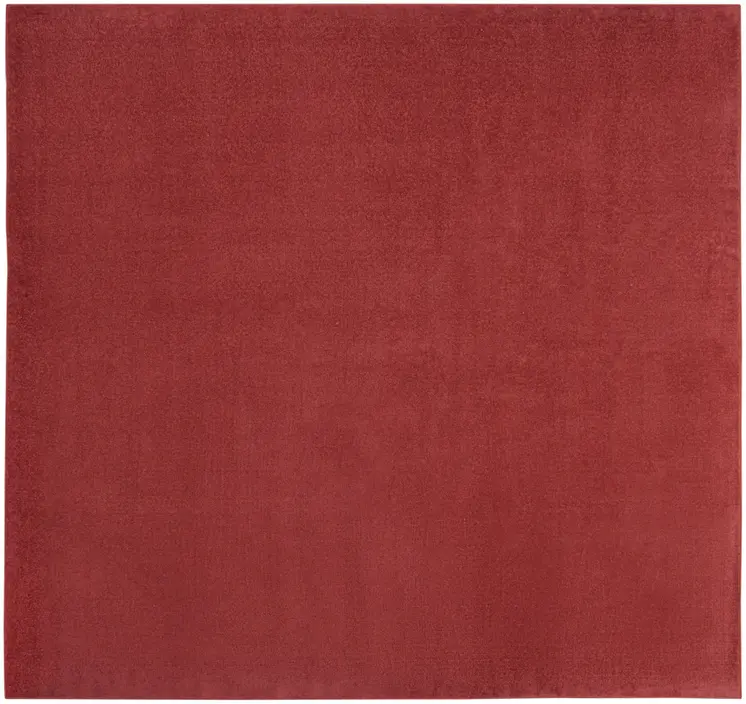 9' Brick Red Square Indoor Outdoor Area Rug