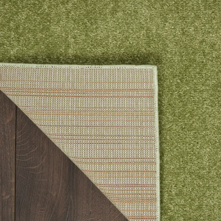 8' Green Indoor Outdoor Runner Rug
