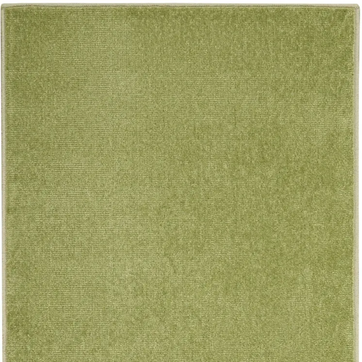 8' Green Indoor Outdoor Runner Rug