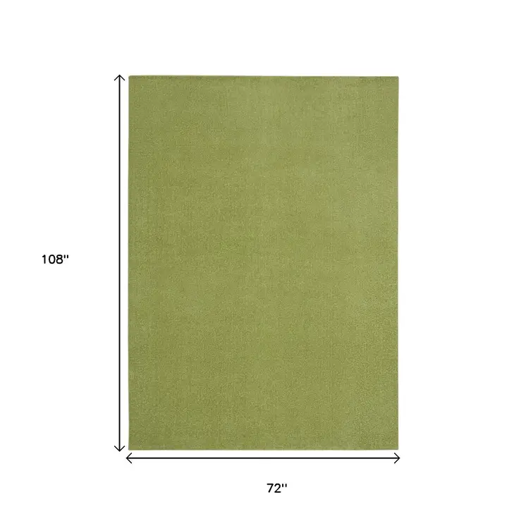 6' X 9' Green Indoor Outdoor Area Rug