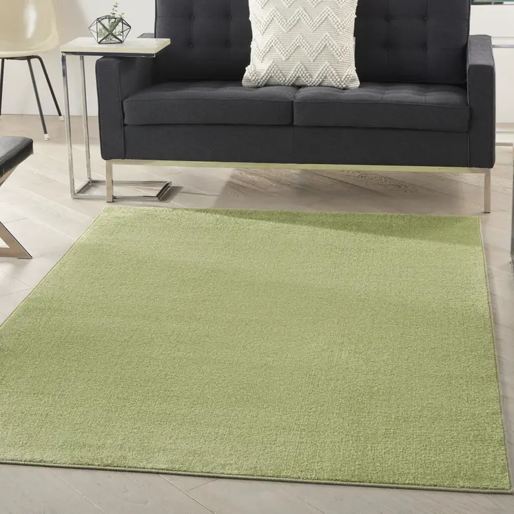 6' X 9' Green Indoor Outdoor Area Rug