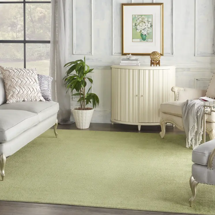 7' X 10' Green Indoor Outdoor Area Rug
